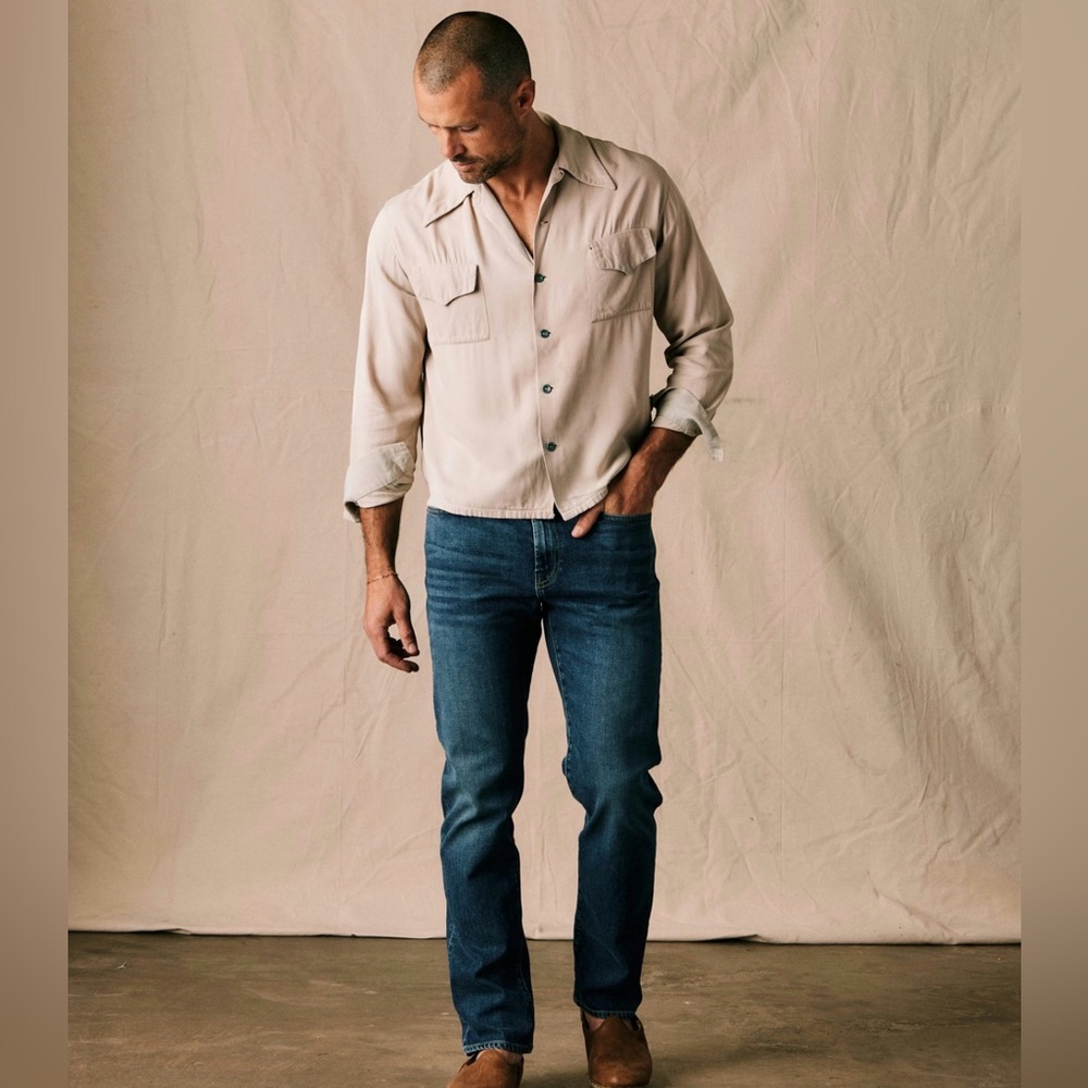 Flint and Tinder Atlantic All American Stretch Denim Straight Fit Jeans 31x30